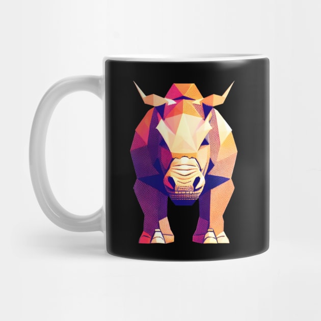 Low Poly Rhino by Spazashop Designs